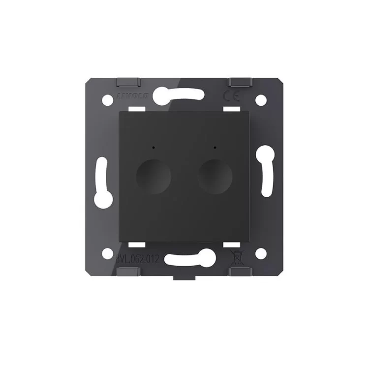 Механизм сенсорный проходной выключатель Livolo Sense 2 канала черный (782000412) цена 1 576грн - фотография 2